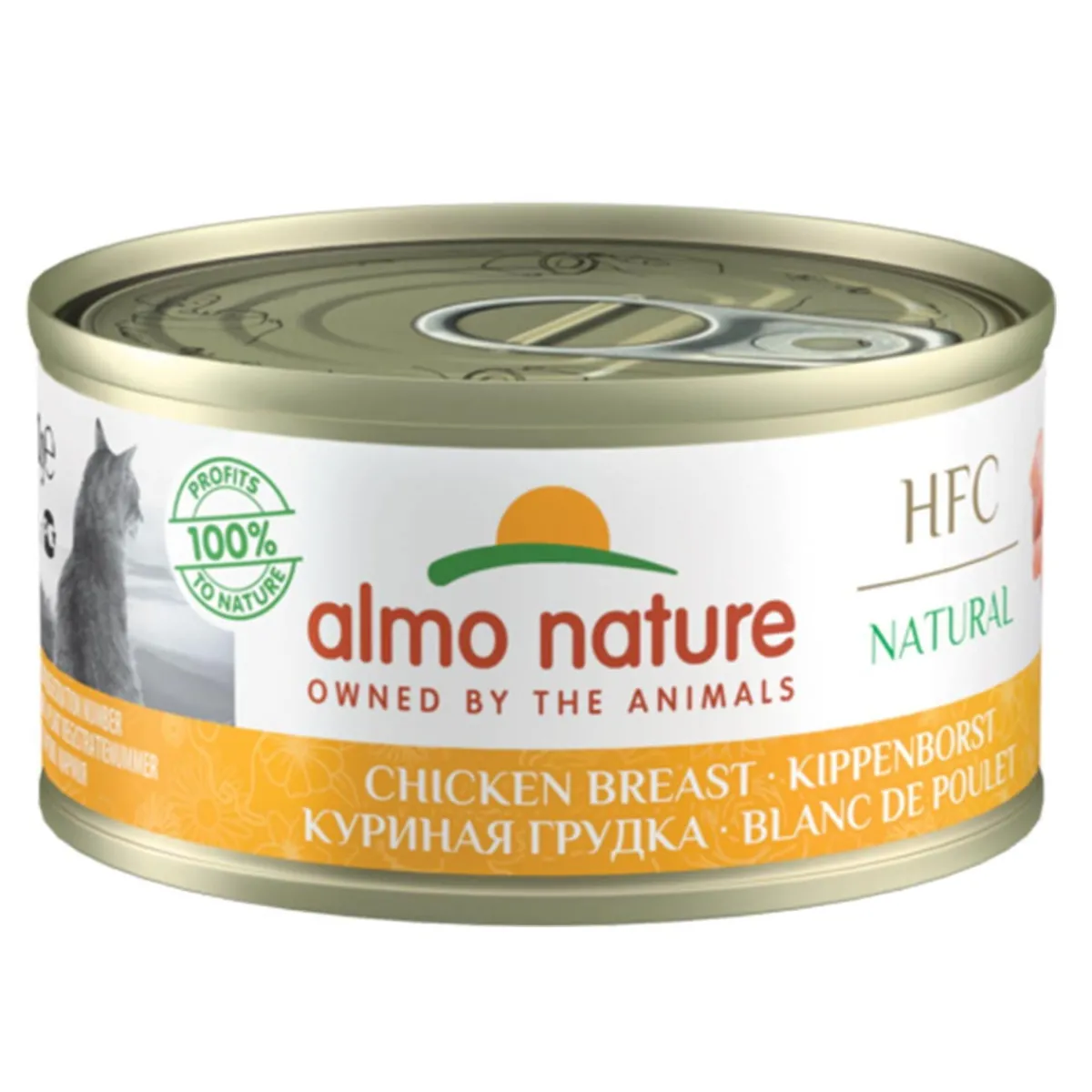 HFC -kissan märkäruoka, kananrinta 70 g>Almo Nature Online