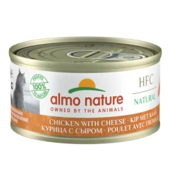 HFC -kissan märkäruoka, kana ja juusto 70 g>Almo Nature Clearance