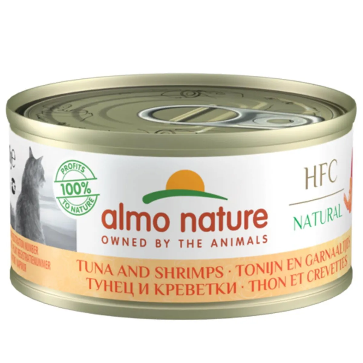 HFC, tonnikala ja katkarapu>Almo Nature Hot