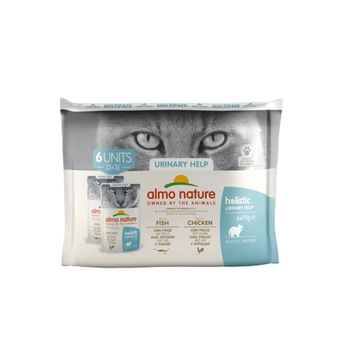 Holistic cat Urinary Help 6x70g>Almo Nature Sale