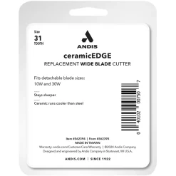 Ceramic Fine-Tooth -vaihtoleikkuuterä 10 ja 30 Wide>Andis Clearance