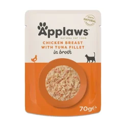 Kana ja tonnikalafilee liemessä 70 g>Applaws Best