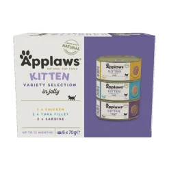 Multipack Kitten Mixed Selection jelly 6 x 70 g>Applaws Clearance