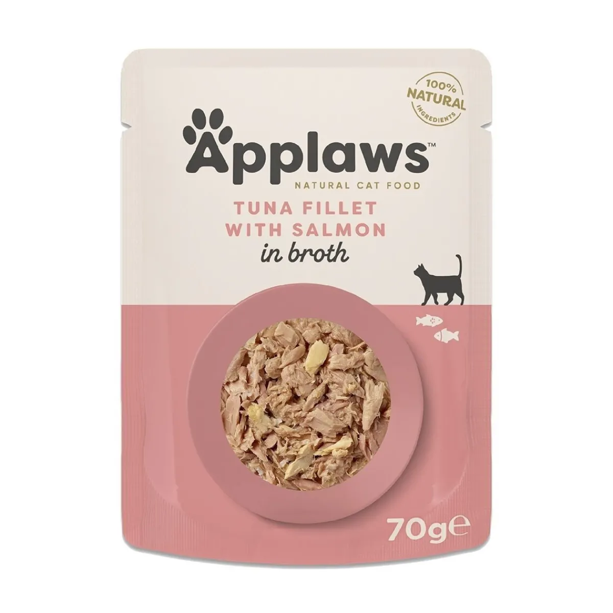 Tonnikalafilee ja lohi liemessä 70 g>Applaws Hot