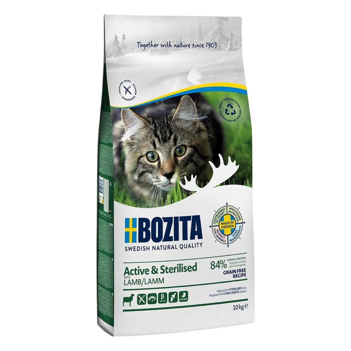 Feline Active & Sterilised Grain Free Lamb>Bozita Clearance