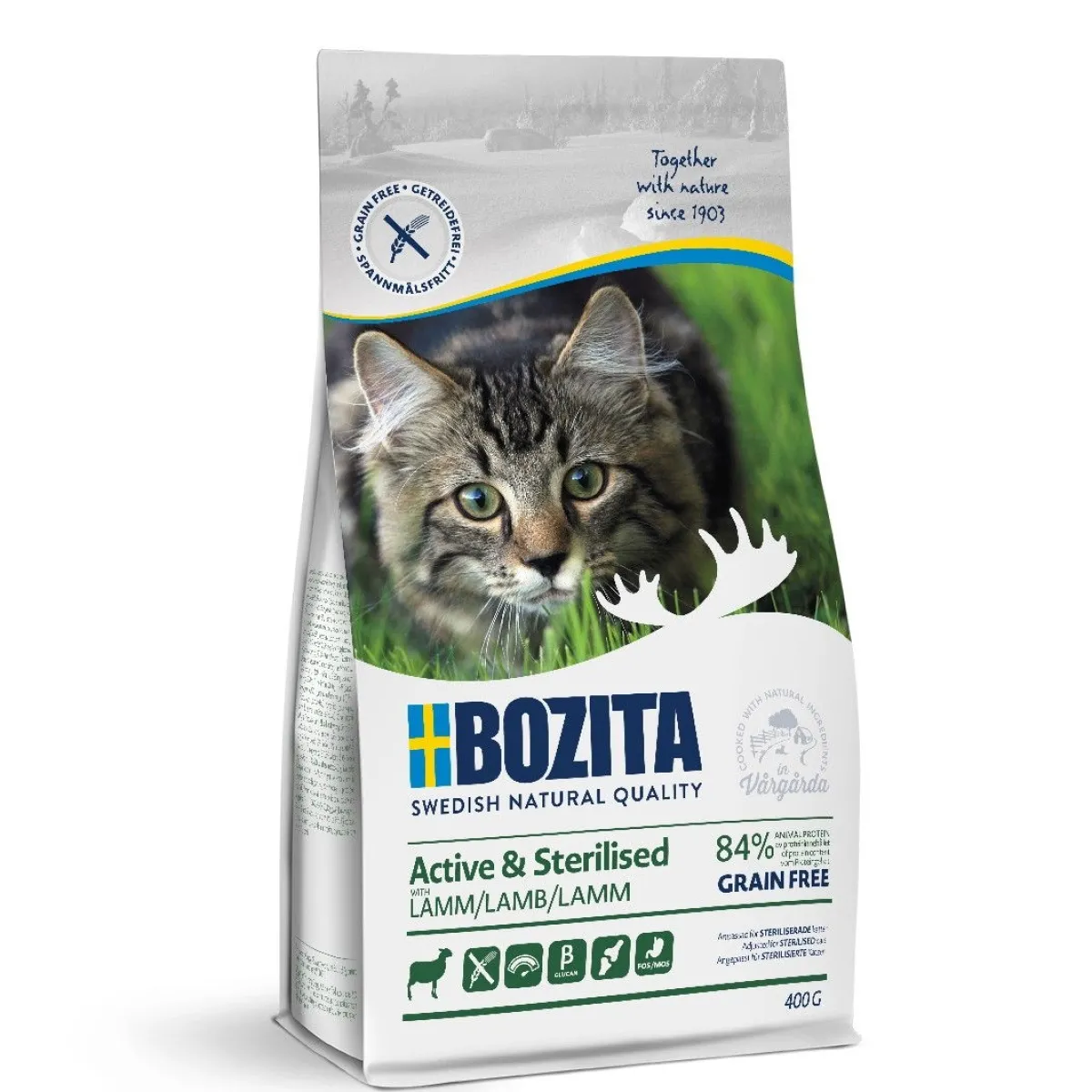 Feline Active & Sterilised Grain Free Lamb>Bozita Clearance
