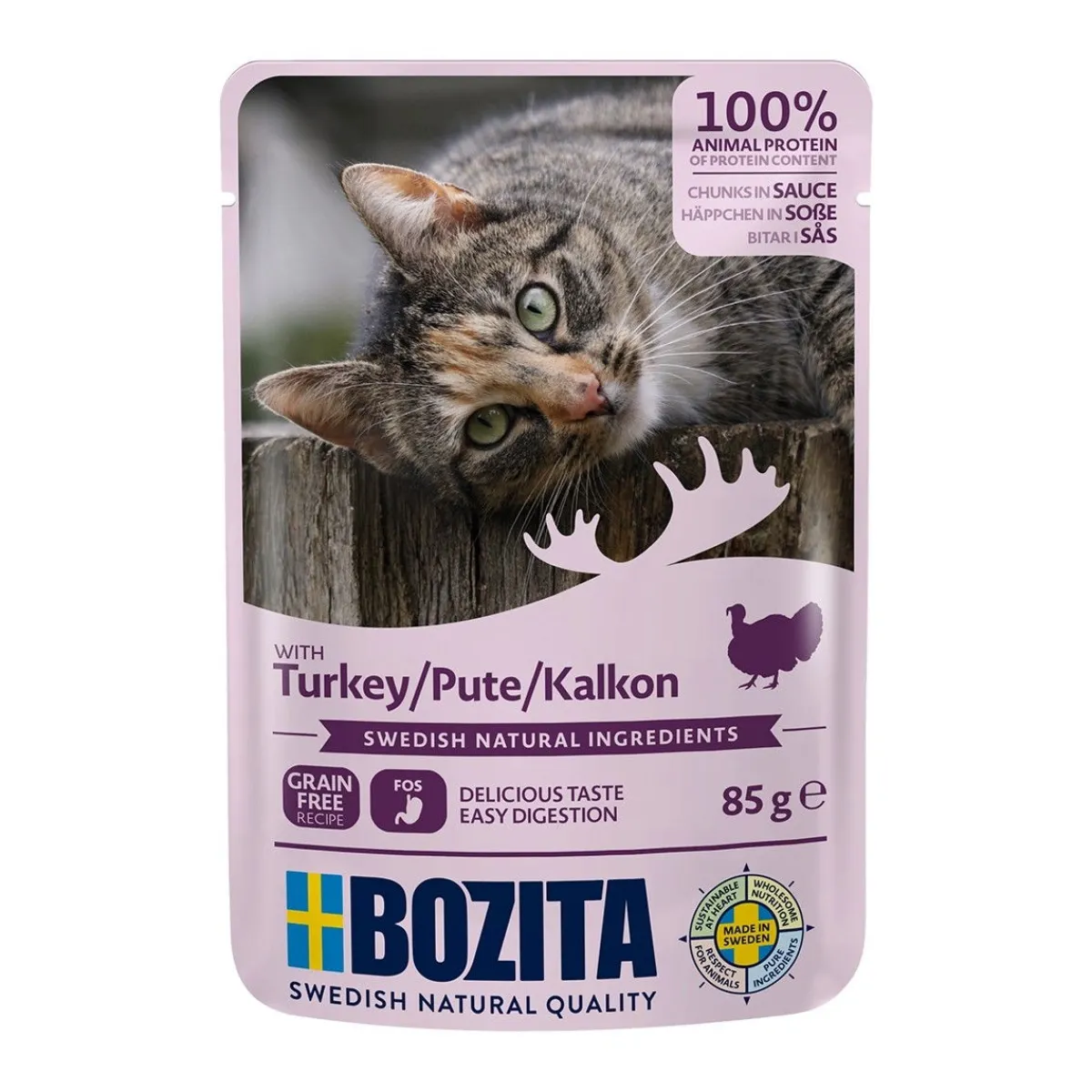 Feline kalkkunaa kastikkeessa 85g>Bozita Discount