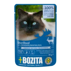 Indoor & Sterilised poro kastikkeessa 85 g>Bozita