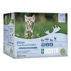 kitten lajitelma kastikkeessa 12x85 g>Bozita Clearance