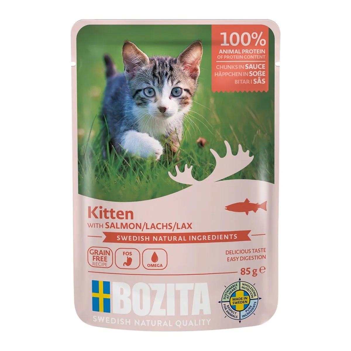kitten lohi kastikkeessa 85 g>Bozita New