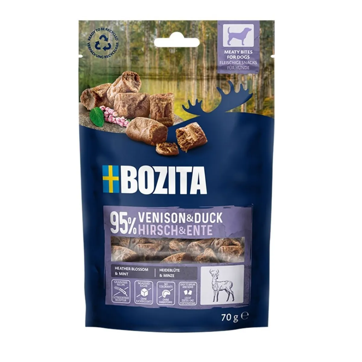 Meaty Bites Peura&Ankka 70g herkku koiralle>Bozita Hot