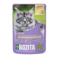 Senior 8+ kanaa kastikkeessa 85 g>Bozita Hot