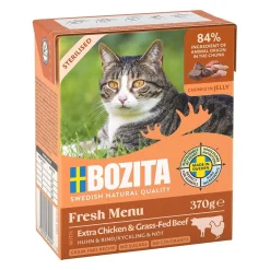 Sterilised kana & nauta hyytelössä 370 g>Bozita Discount