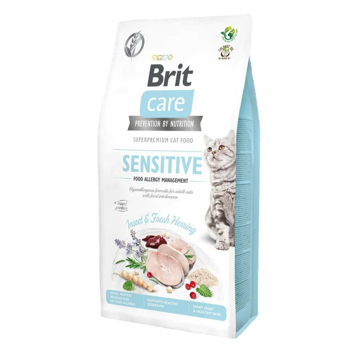 Cat Grain Free Sensitive Insect & Fresh Herring>Brit Care