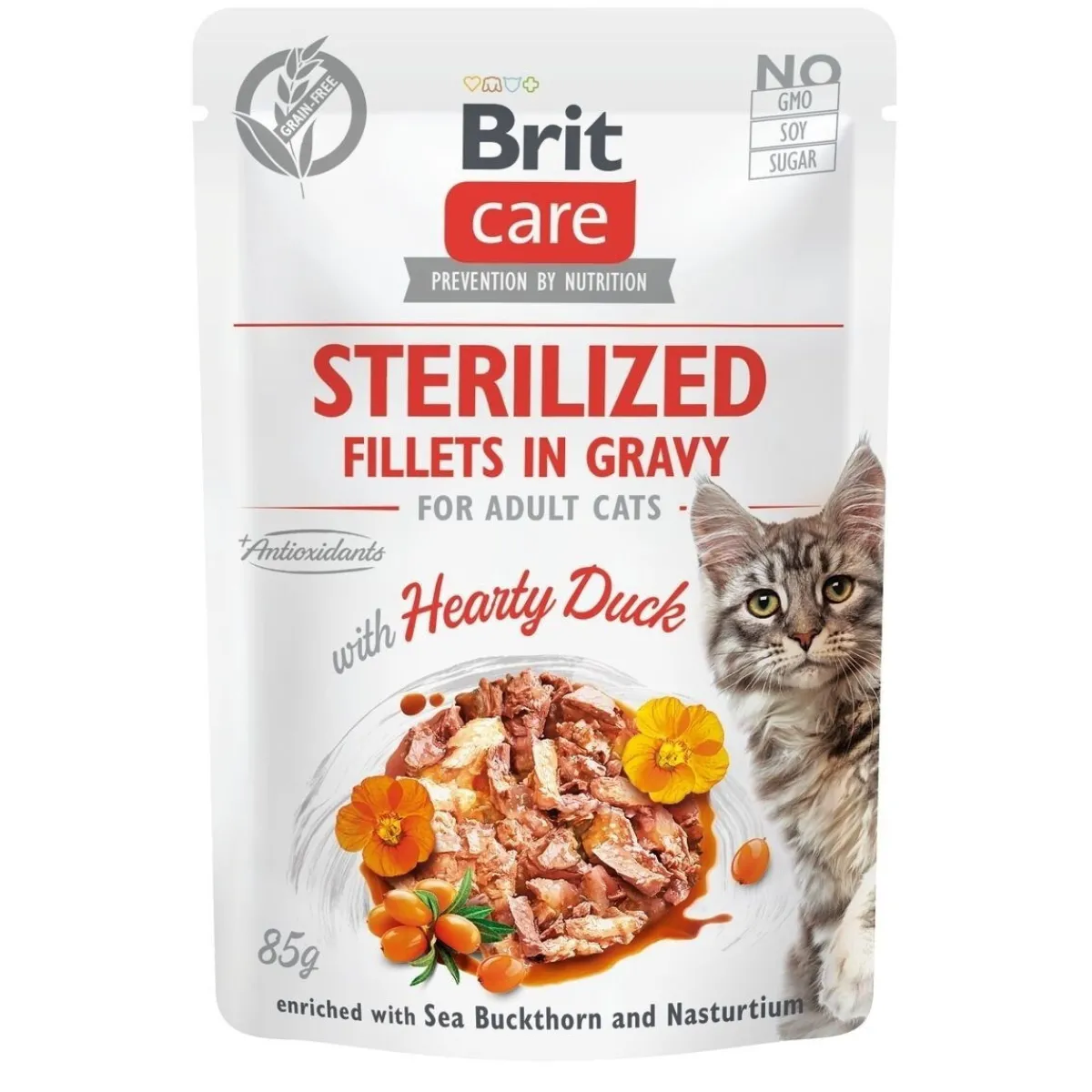 Cat Sterilized ankka kastikkeessa 85 g>Brit Care Outlet