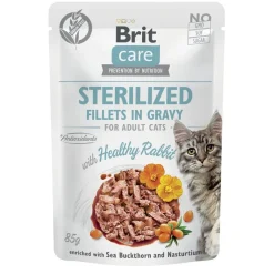 Cat Sterilized kani kastikkeessa 85 g>Brit Care Discount