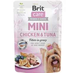 Mini kanaa ja tonnikalaa kastikkeessa 85 g>Brit Care Clearance
