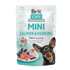 Mini lohta ja silliä kastikkeessa 85 g>Brit Care Sale