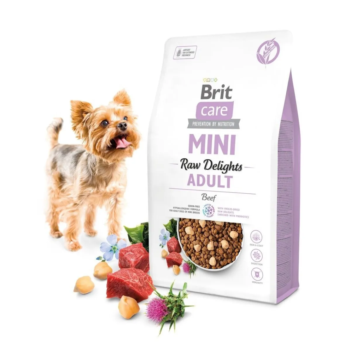 Mini Raw Delights Beef 2 kg>Brit Care Hot