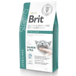 Cat Grain Free Sterilised Salmon & Pea>Brit Veterinary Diet Hot