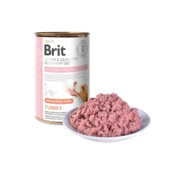 for dogs Hypoallergenic Monoprotein Turkey Can 400g>Brit Veterinary Diet New