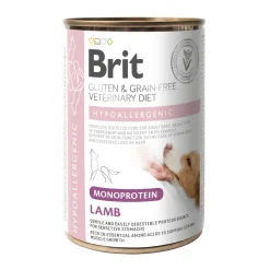 for dogs Hypoallergenic Monoprotein Lamb Can 400g>Brit Veterinary Diet Discount