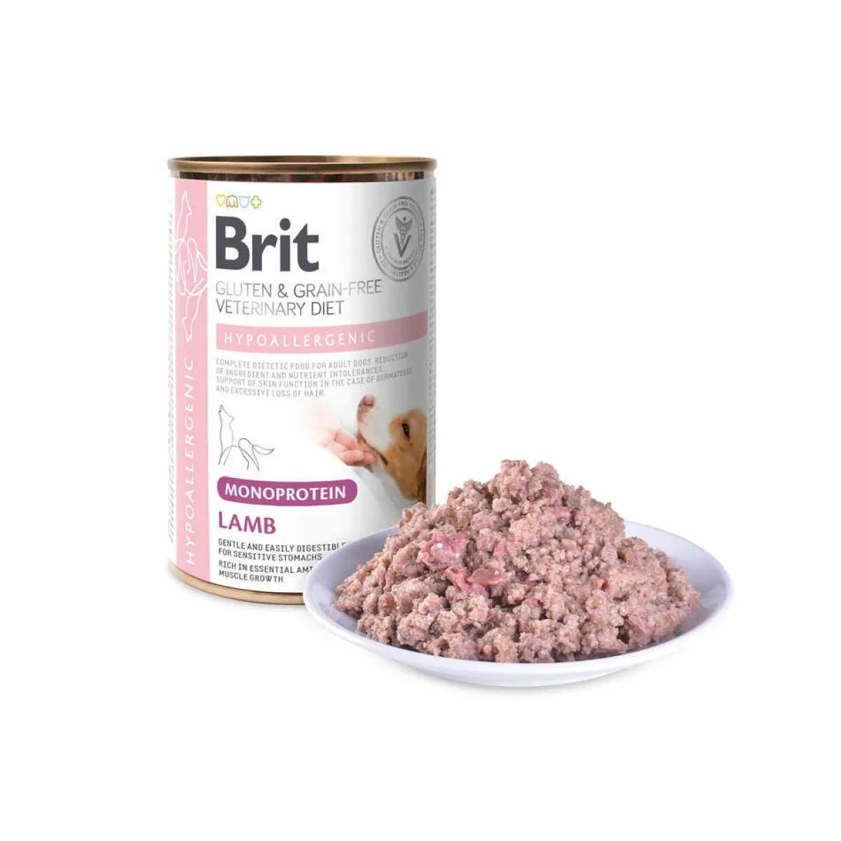 for dogs Hypoallergenic Monoprotein Lamb Can 400g>Brit Veterinary Diet Discount