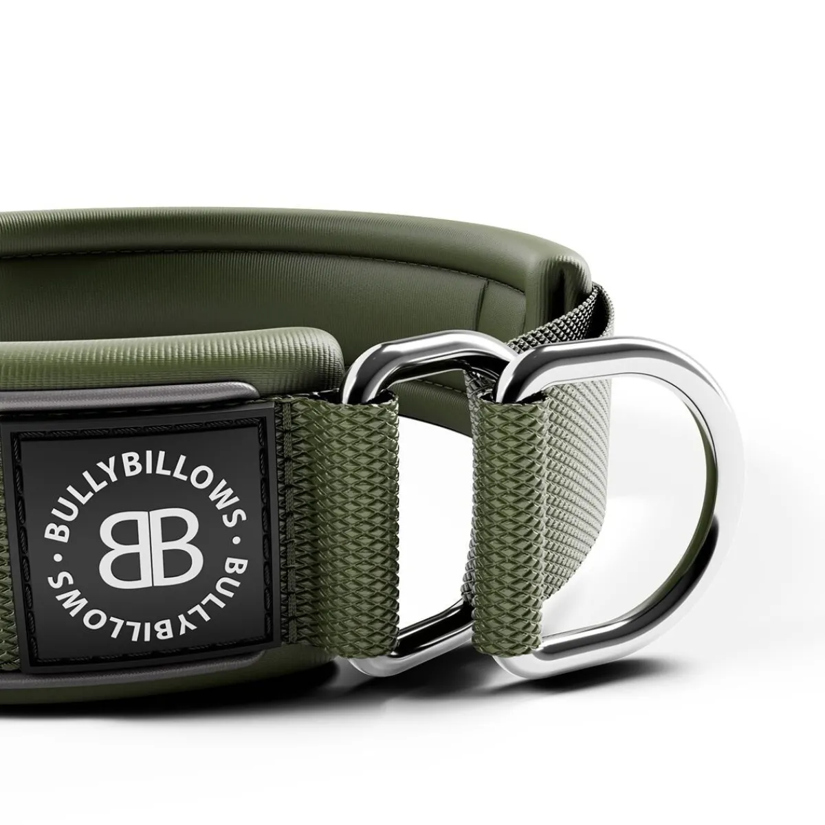 koiran puolikiristävä panta 5 cm, khaki>BullyBillows Hot