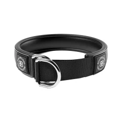 puolikiristävä panta pehmustettu, 5 cm, musta>BullyBillows New