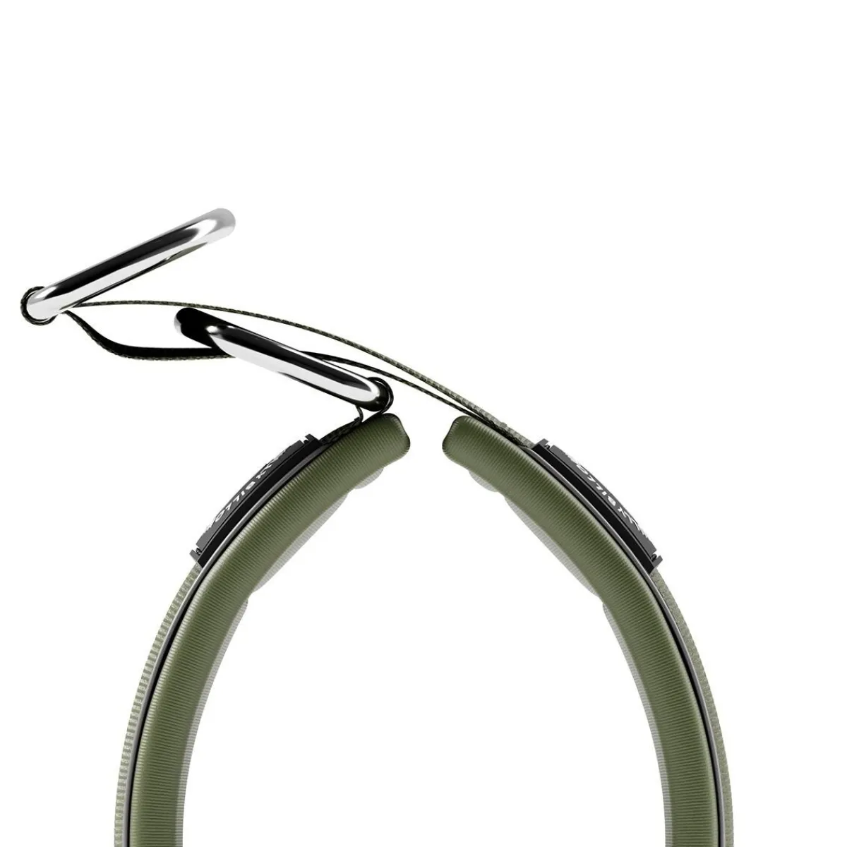 puolikiristävä panta pehmustettu 4 cm, khaki>BullyBillows Outlet