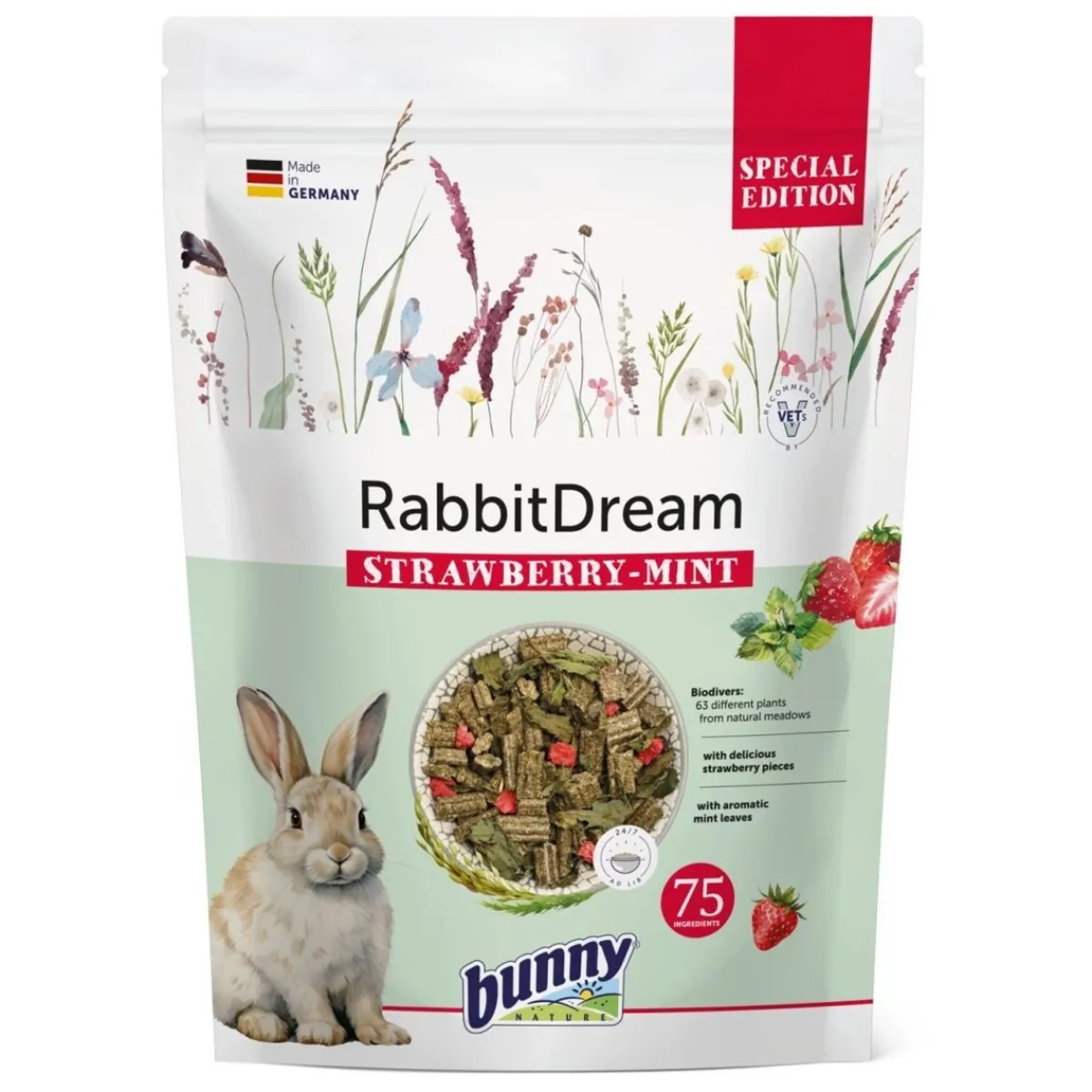 Bunny RabbitDream Mansikka-minttu 1,5 kg>Bunny Nature Discount