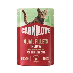 Cat Adult Sterilized Quail 85 g>Carnilove Clearance