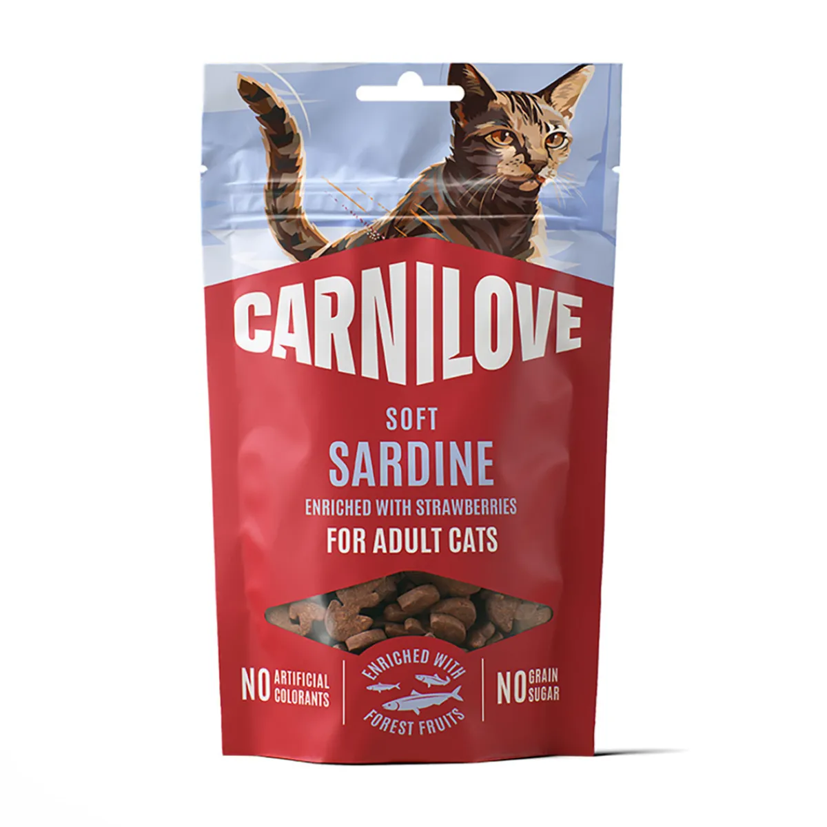 Cat Soft Snack Sardine with Strawberry 50 g>Carnilove Outlet