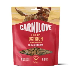 Dog Crunchy Snack Ostrich with Blackberries 200 g>Carnilove