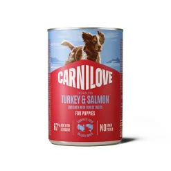 Puppy Salmon & Turkey Patee 400 g>Carnilove Outlet