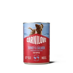 Puppy Salmon & Turkey Patee 400 g>Carnilove Outlet