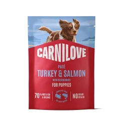 Puppy Turkey & Salmon patee 300 g>Carnilove Clearance
