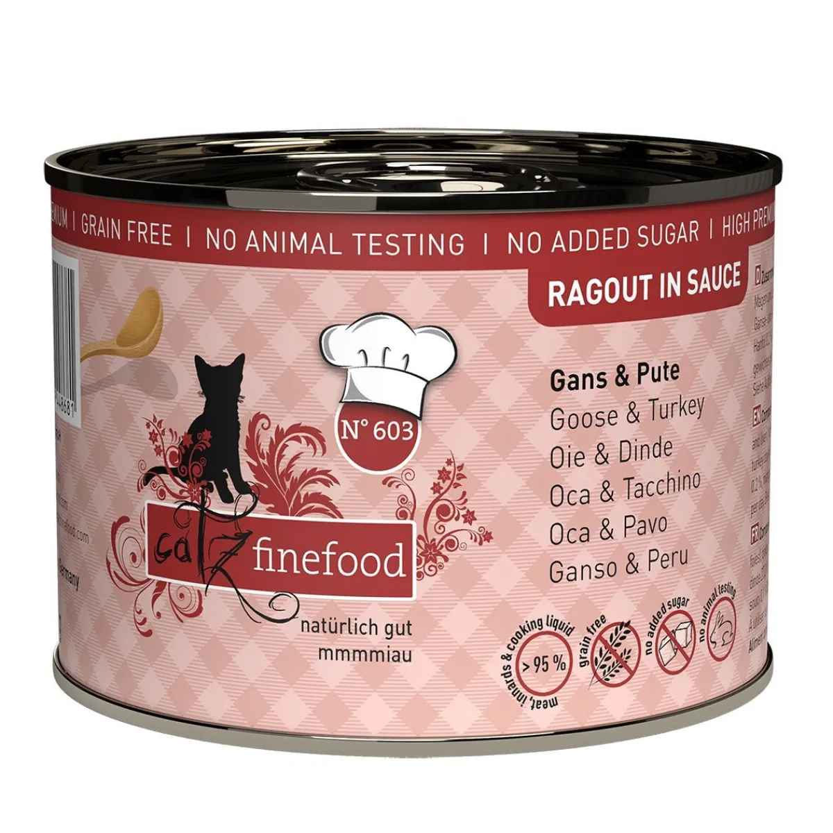 Ragout N°603 hanhi & kalkkuna 190 g>Catz Finefood New