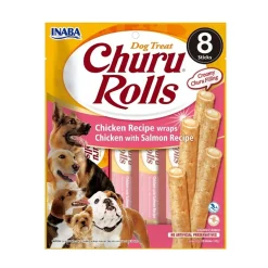 Rolls -koiranherkut, kana-lohi 8 kpl>Churu Best