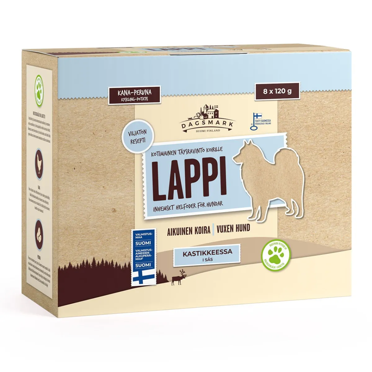 Lappi kana-peruna 8 x 120g>Dagsmark Online