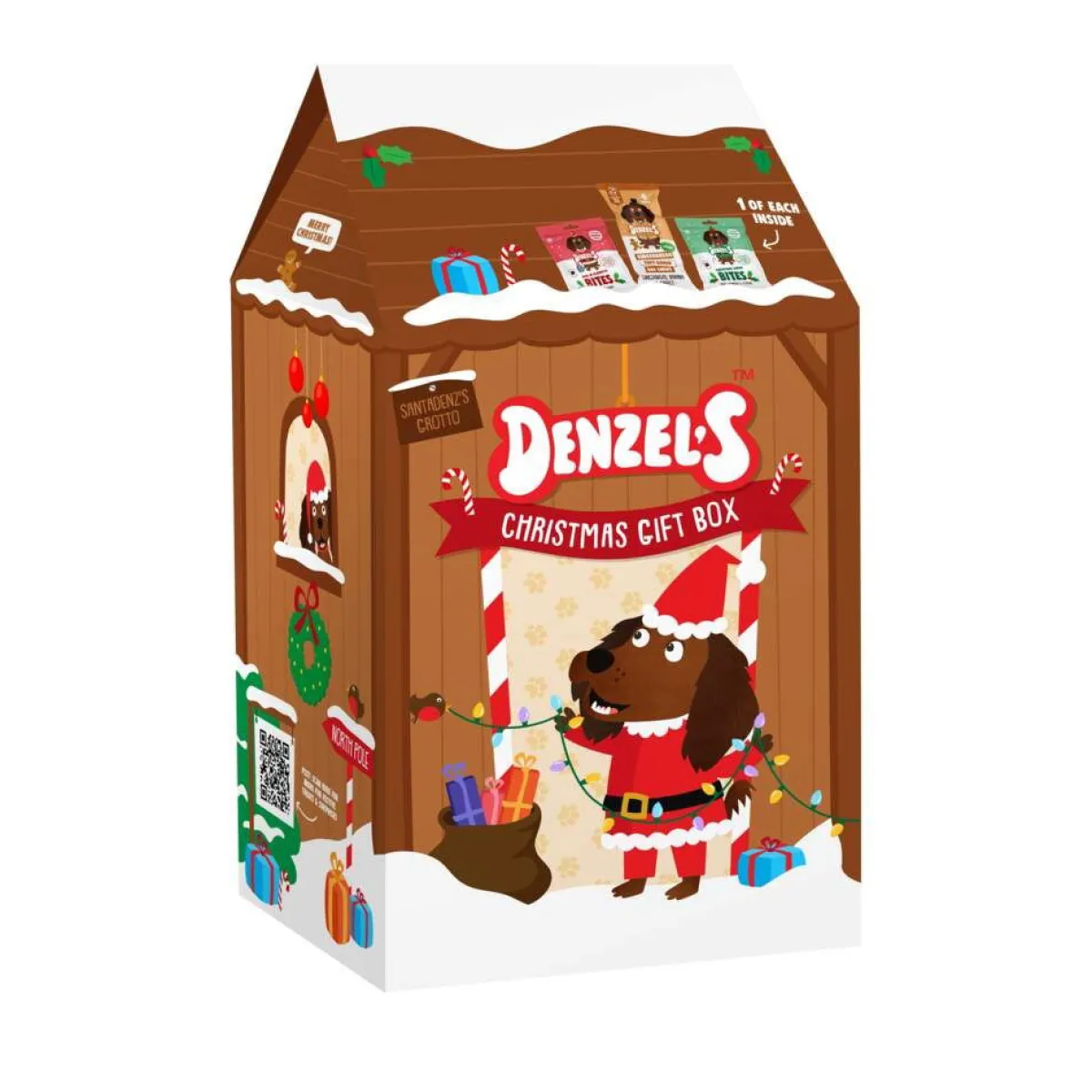 Christmas -herkkulahjapakkaus koiralle 175g>Denzel's Clearance