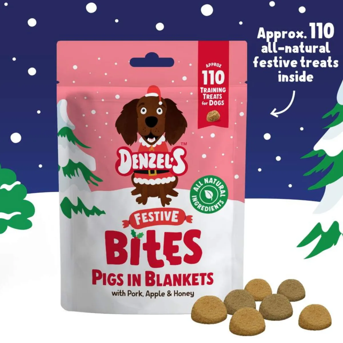Christmas Stocking -herkkulahjapakkaus koiralle 245g>Denzel's Hot