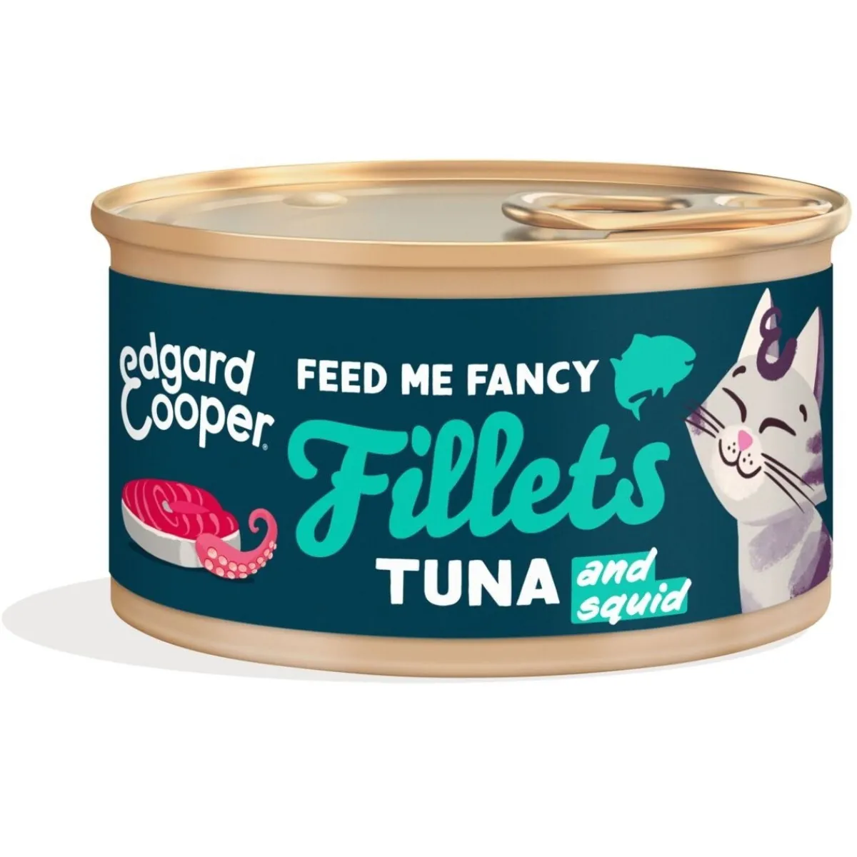 Edgard&Cooper Cat fillets tonnikala & kalmari 70g>Edgard & Cooper™ Outlet