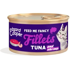 Edgard&Cooper Cat fillets tonnikala & katkarapu 70g>Edgard & Cooper™ Hot
