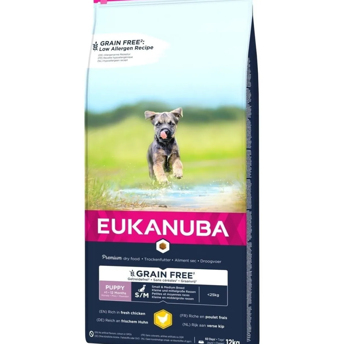Grain Free Puppy Small/medium Chicken 2 x 12kg>Eukanuba Outlet