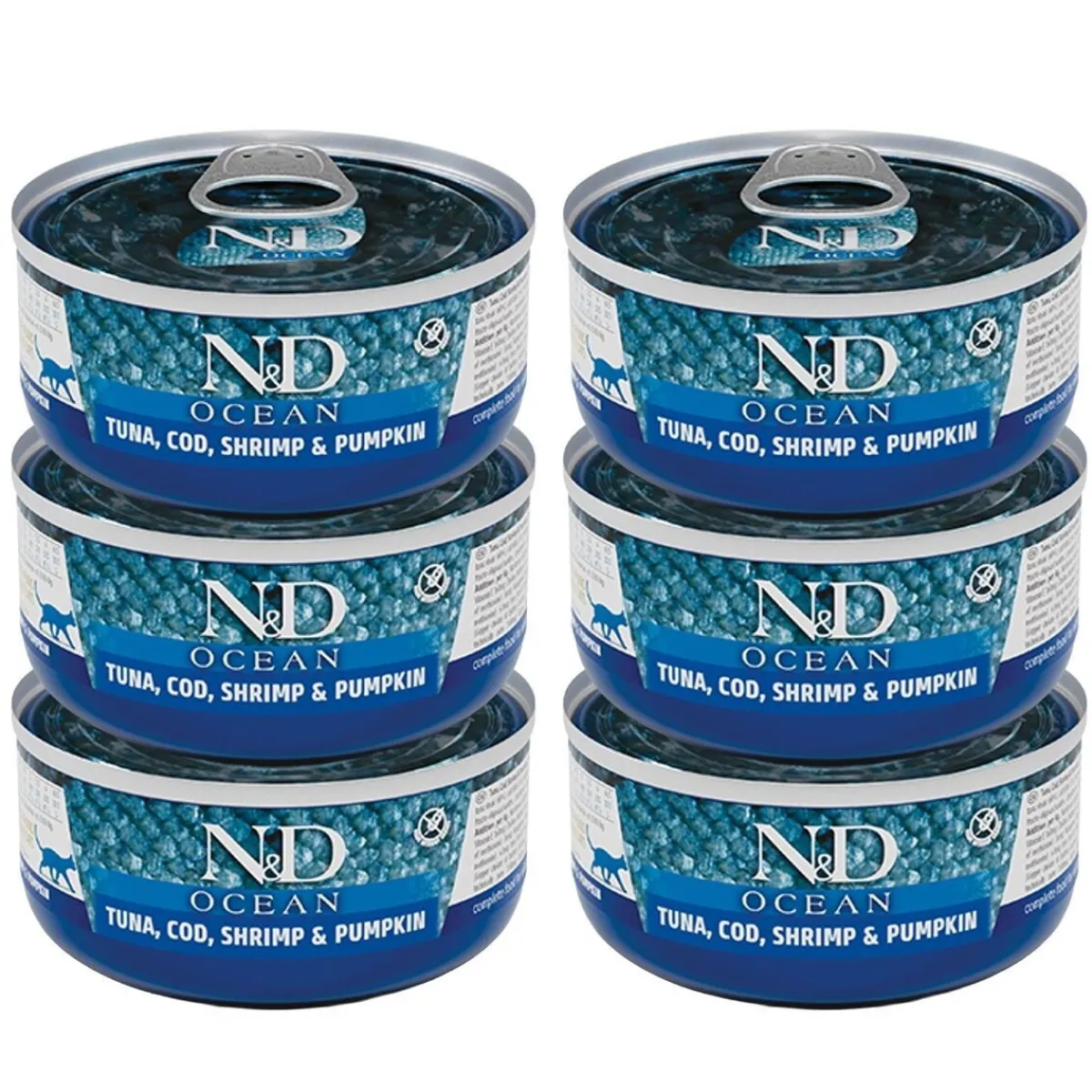N&D Cat Ocean Tuna & Pumpkin 6x70g>Farmina Best