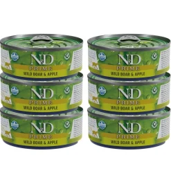 N&D Cat Prime Wild Boar & Apple 6 x 70 g>Farmina