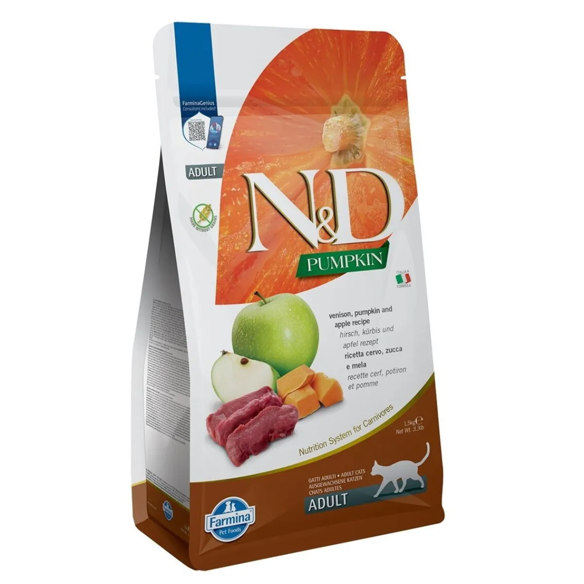N&D Cat Pumpkin Venison&Apple>Farmina Clearance
