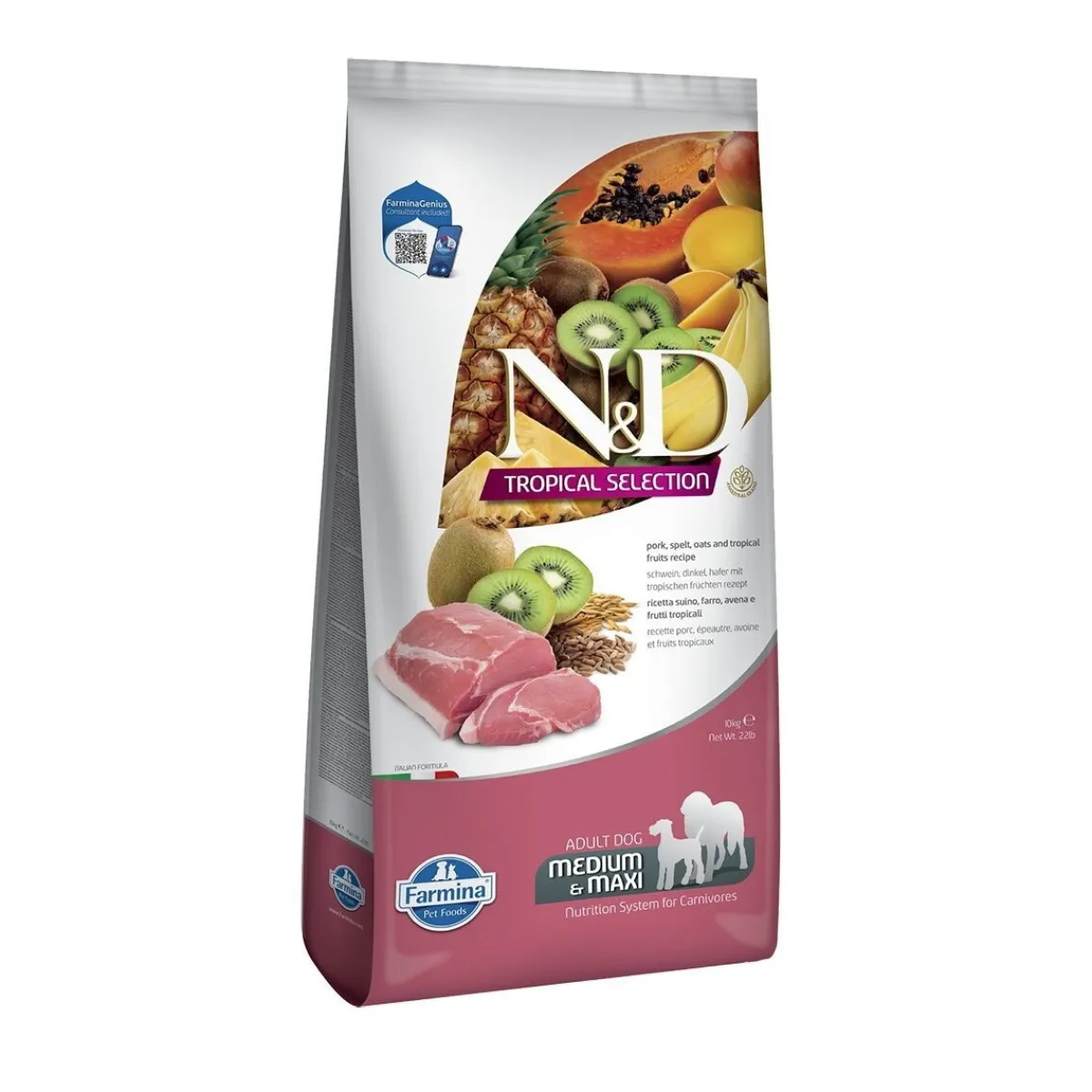 N&D Dog Tropical Pork M/L 10kg>Farmina Discount