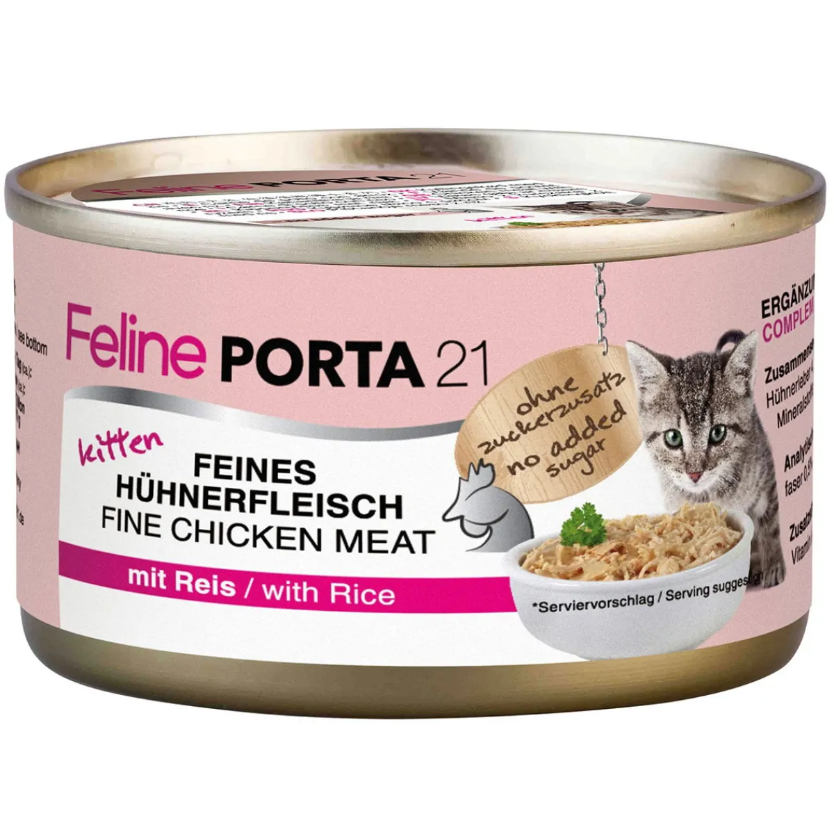 Kitten Kana & Riisi, 90 g>Feline Porta 21 Hot